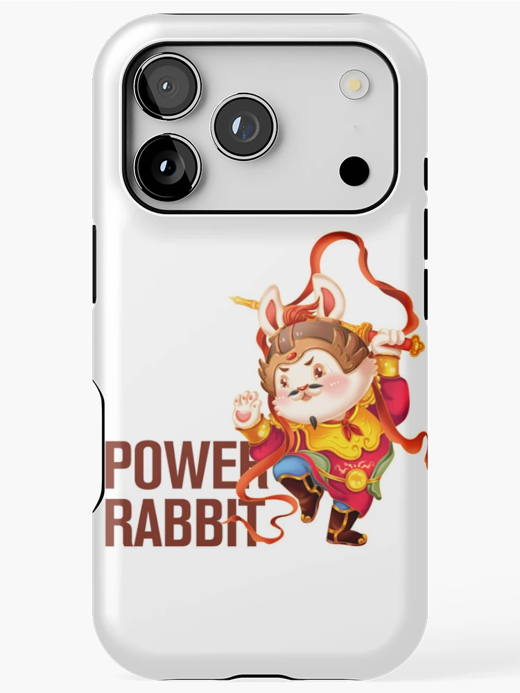 Thumbnail 1 of 4, iPhone Case, Power Rabbit designed and sold by KafeMo.