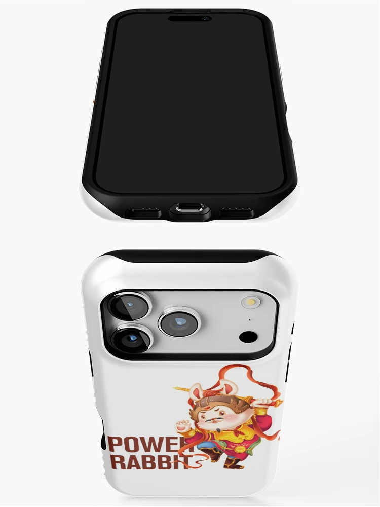 Thumbnail 3 of 4, iPhone Case, Power Rabbit designed and sold by KafeMo.