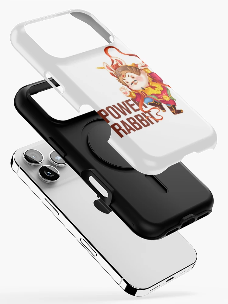 Thumbnail 2 of 4, iPhone Case, Power Rabbit designed and sold by KafeMo.