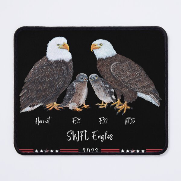 Item preview, SWFL Bald Eagle Family Art designed and sold by Roy & Tiffany.