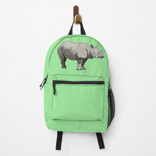 Item preview, Javan rhinoceros cartoon illustration designed and sold by Misscartoon.
