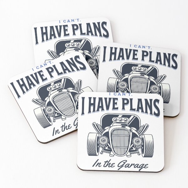 Item preview, I Can't. I Have Plans in the Garage Blue Statement Graphic designed and sold by arthouseflunky.