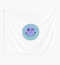 An Emoji of A Wave Wall Tapestry