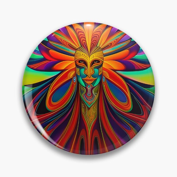 Item preview, New World Gods (13) - Mesoamerican Inspired Psychedelic Art designed and sold by TheThirdEye.