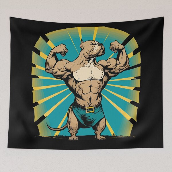 Item preview, Flexing for the Win: Strong Dog designed and sold by Colorful Dreams.
