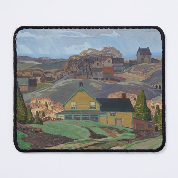 Item preview, Franklin Carmichael, Farmhouses, Newton Robinson, Ontario designed and sold by TheRedVineyard.