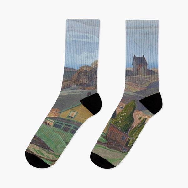 Item preview, Franklin Carmichael, Farmhouses, Newton Robinson, Ontario designed and sold by TheRedVineyard.