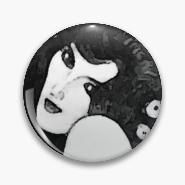 Item preview, Abstract Black and White Gustav Klimt Woman with Flowers in Her Long Hair Beethoven Friese Painting Monochromatic Halftone Effect Edit by Veda Graphic designed and sold by kattakitty.