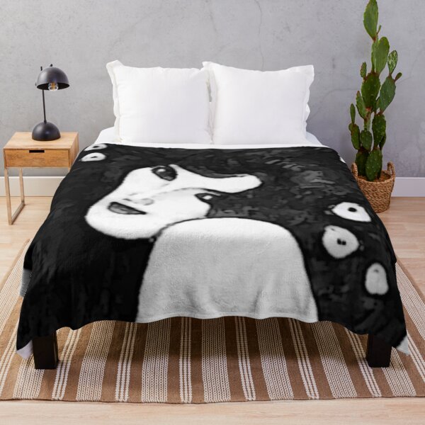 Item preview, Abstract Black and White Gustav Klimt Woman with Flowers in Her Long Hair Beethoven Friese Painting Monochromatic Halftone Effect Edit by Veda Graphic designed and sold by kattakitty.
