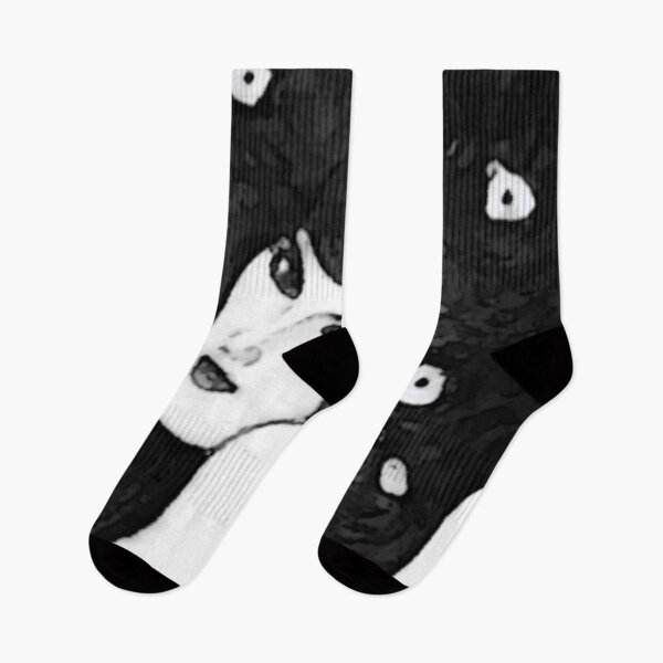 Item preview, Abstract Black and White Gustav Klimt Woman with Flowers in Her Long Hair Beethoven Friese Painting Monochromatic Halftone Effect Edit by Veda Graphic designed and sold by kattakitty.