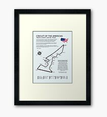 The Circuit of the Americas Framed Print