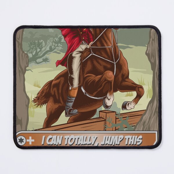 Item preview, Rabbit on horse jumping designed and sold by Elmwoodtrading.
