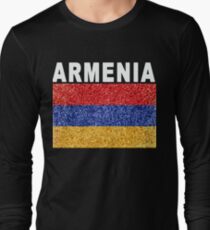 Armenia Flag High Detail Artistic Long Sleeve T-Shirt