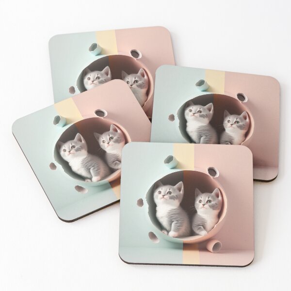 Item preview, Kittens Pastel 32 designed and sold by jetaiart.