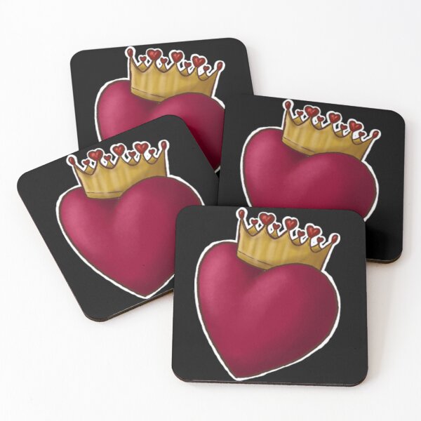 Item preview, Heart and crown- large- black designed and sold by lisdalia.