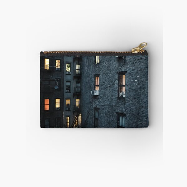 Item preview, A New York City courtyard with lit windows at dusk  designed and sold by Reinvention.