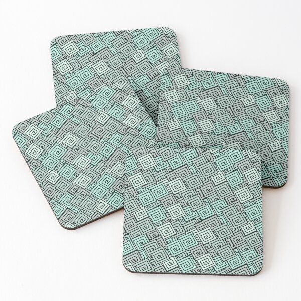 Item preview, Green Geometric Seamless Pattern designed and sold by WilDigitalFinds.