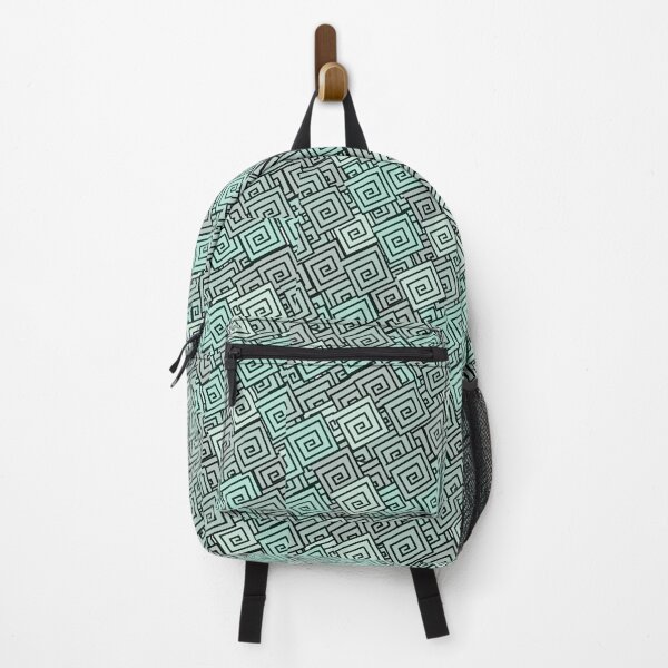 Item preview, Green Geometric Seamless Pattern designed and sold by WilDigitalFinds.