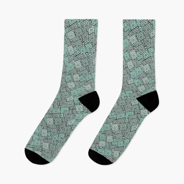 Item preview, Green Geometric Seamless Pattern designed and sold by WilDigitalFinds.