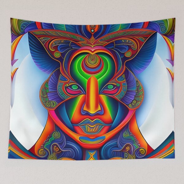 Item preview, New World Gods (14) - Mesoamerican Inspired Psychedelic Art designed and sold by TheThirdEye.