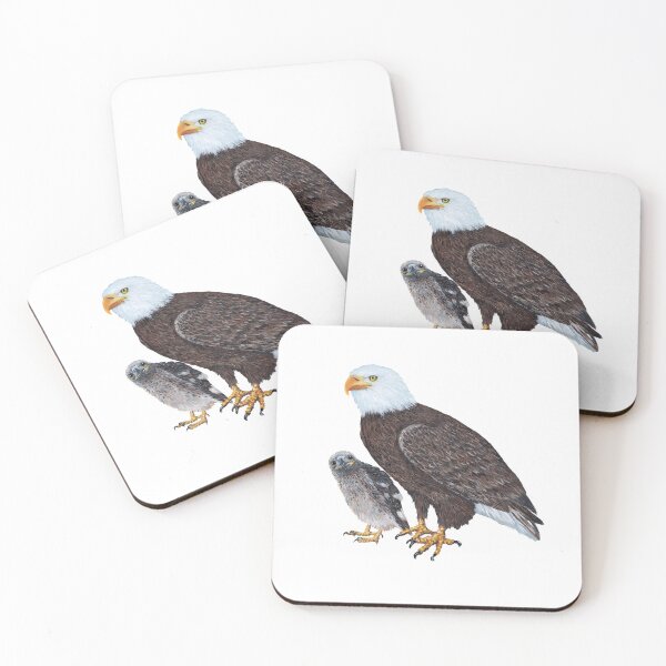 Item preview, Bald Eagle dad and baby designed and sold by Roy & Tiffany.