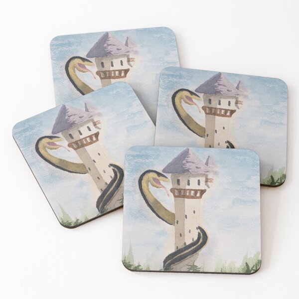 Item preview, Giant Snake Visits Tower designed and sold by Nicky Rollings.