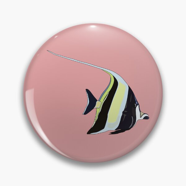 Item preview, Moorish idol fish cartoon illustration designed and sold by Misscartoon.
