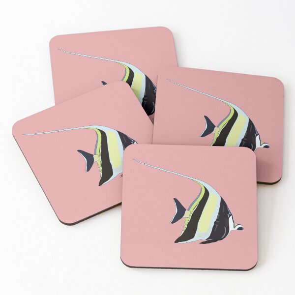Item preview, Moorish idol fish cartoon illustration designed and sold by Misscartoon.