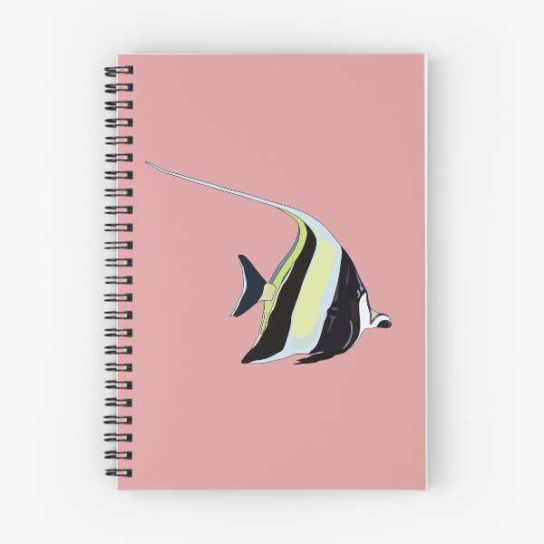Item preview, Moorish idol fish cartoon illustration designed and sold by Misscartoon.