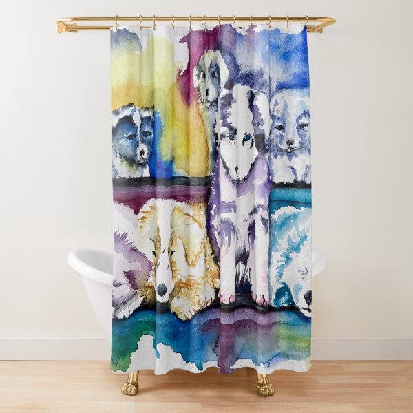 Puppy Power Shower Curtain