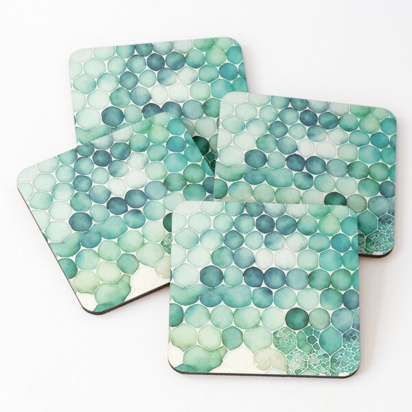 Artikelvorschau, Teal and Blue Watercolor Pattern II entworfen und verkauft von artavantgarde.