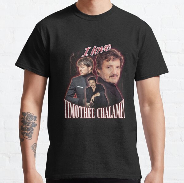 I Love Timothee Chalamet Pedro Pascal Cursed Fan Collage Classic T-Shirt