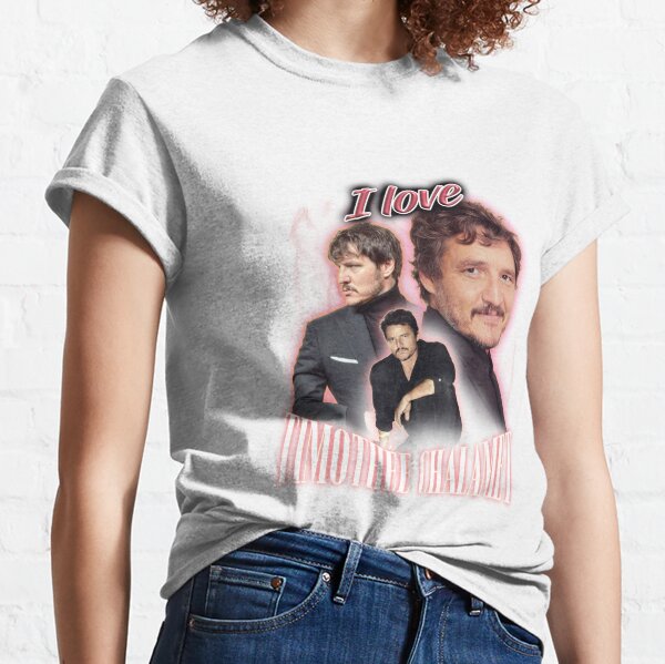 Ich liebe Timothee Chalamet Pedro Pascal verfluchte Fan-Collage Classic T-Shirt