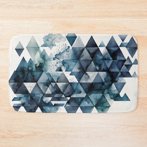 Artikelvorschau, Teal and Blue Watercolor Pattern III entworfen und verkauft von artavantgarde.