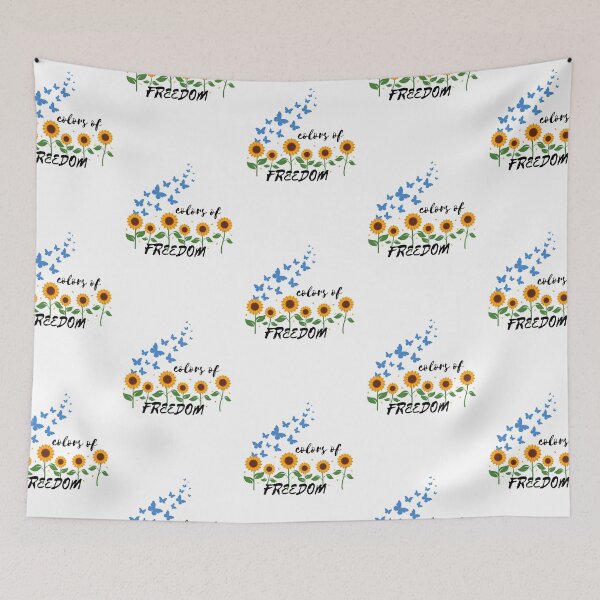 Item preview, Colors of freedom - sunflowers and butterflies designed and sold by dwangarts.