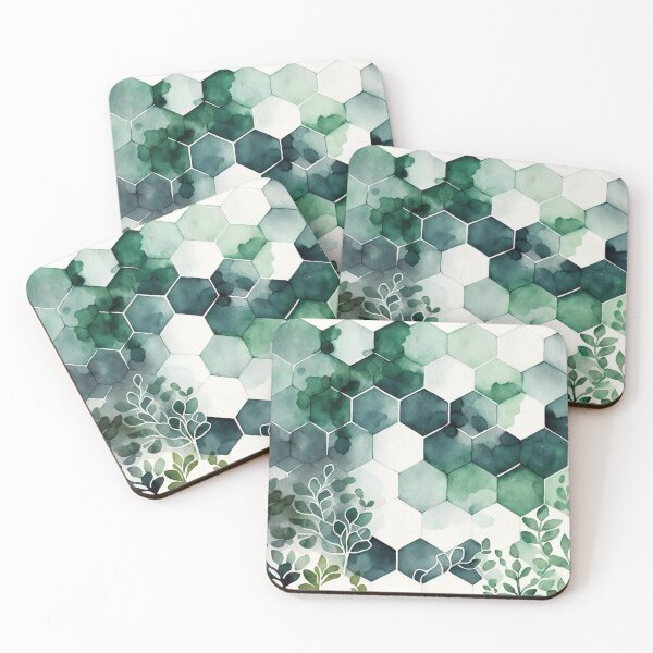 Artikelvorschau, Green Watercolor Pattern I entworfen und verkauft von artavantgarde.