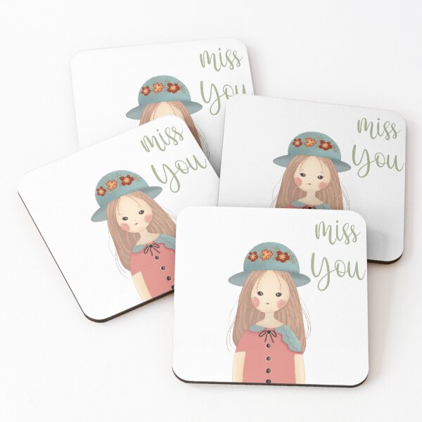 Item preview, Cute girl  Miss you  designed and sold by Nicesiri.