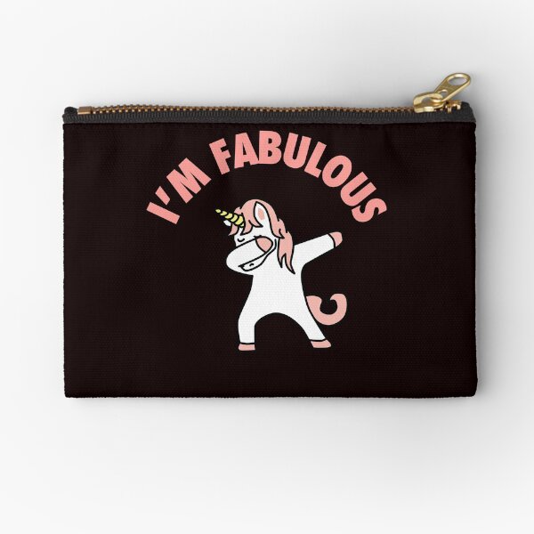I'm Fabulous Unicorn Zipper Pouch