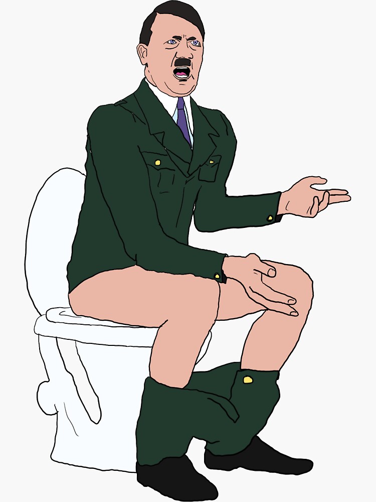 Hitlers gotta go Sticker