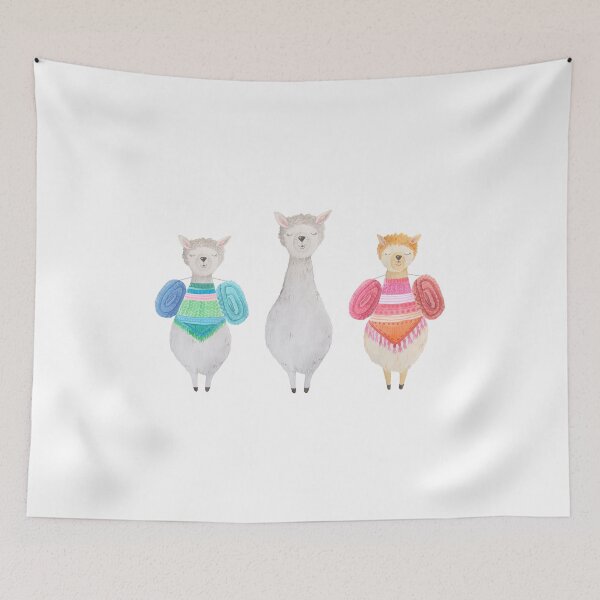 Item preview, 3 Cute Llamas designed and sold by Essenti4lgoods.