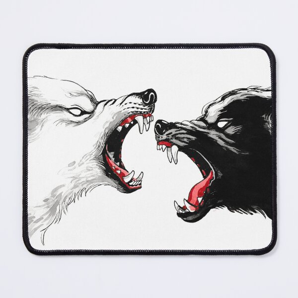 Item preview, Black and white wolves designed and sold by AlexBlackSea.
