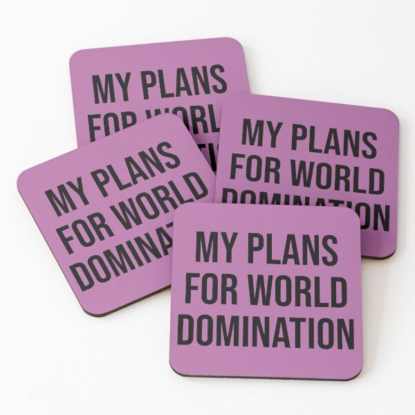 Item preview, My Plans For World Domination Journal designed and sold by Sour Soul.