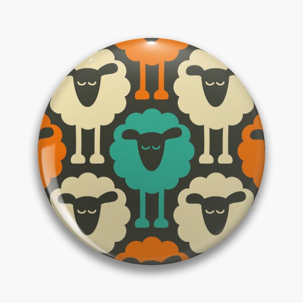 Item preview, 2671 A - funny retro sheep pattern designed and sold by RouCouCou.