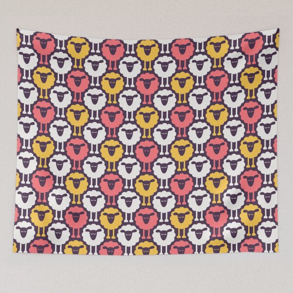 Item preview, 2671 C - funny retro sheep pattern designed and sold by RouCouCou.