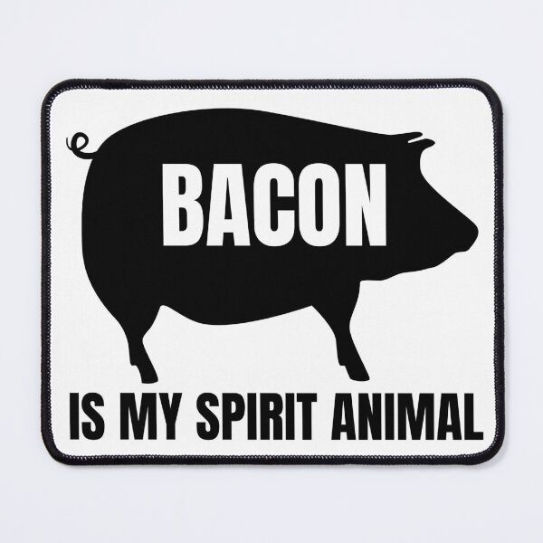 Artikelvorschau, Bacon ist mein Spirit Animal Sticker T-Shirt mit hellem Hintergrund entworfen und verkauft von NateFellhauer.