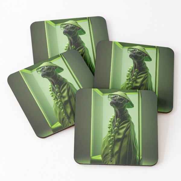Item preview, Dog fashion style in the green room designed and sold by jetaiart.