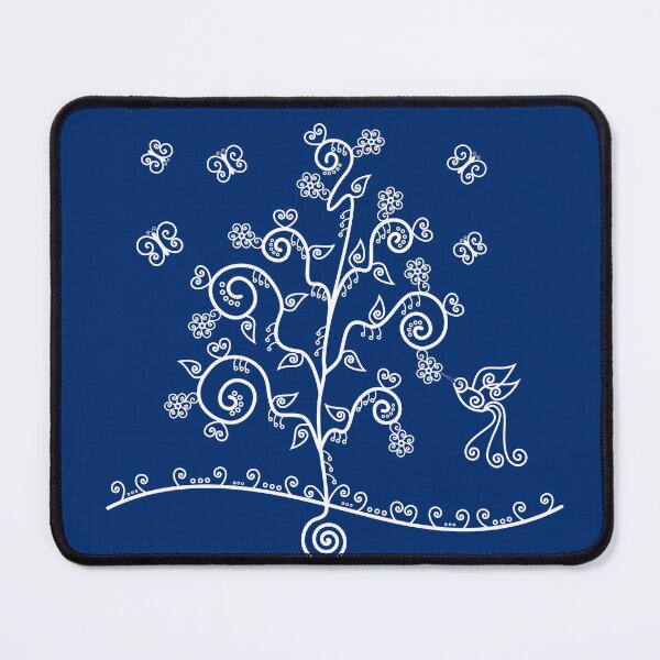 Item preview, Swirly tree and friends (Dark BG) designed and sold by mixMixtli.