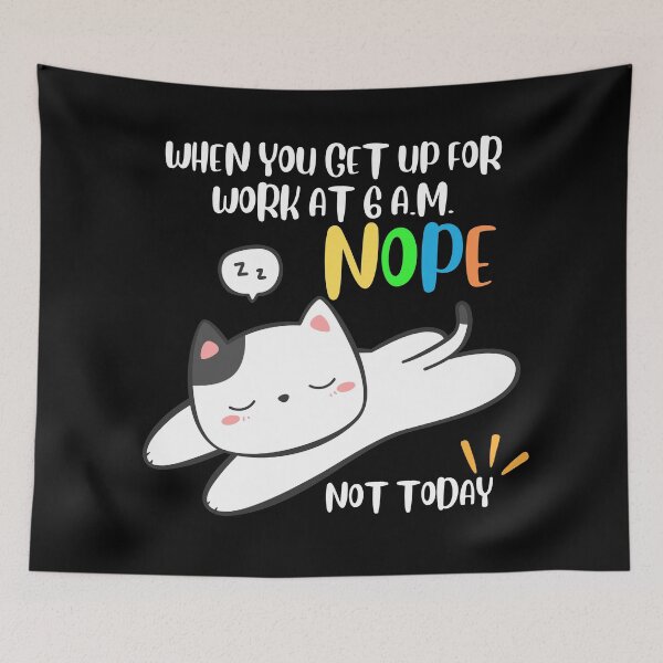 Item preview, funny lazy bored cat for cat mom cat dad cat lover no meme designed and sold by Itsforyou1.