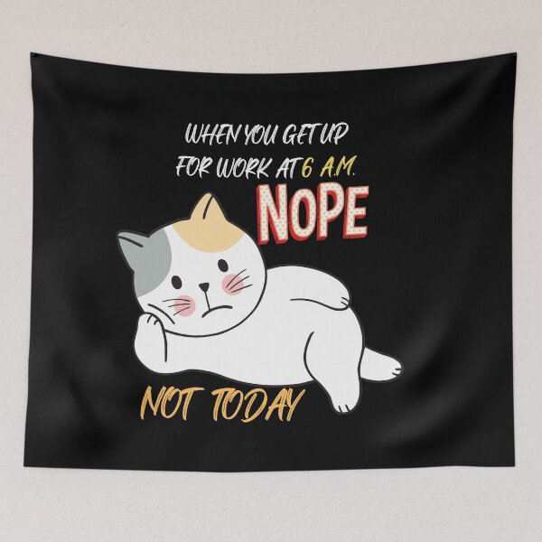 Item preview, funny lazy bored cat for cat mom cat dad cat lover no meme designed and sold by Itsforyou1.