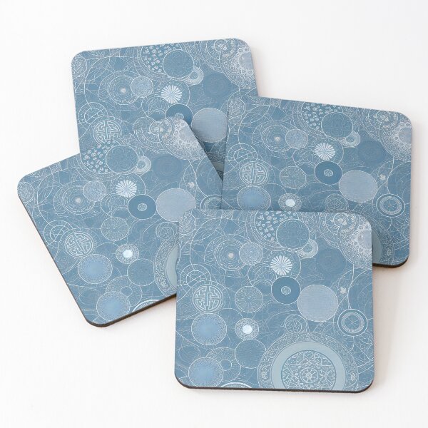Item preview, circle pattern blue designed and sold by Illium21.
